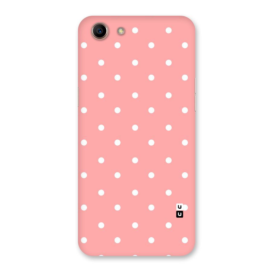 Peach Polka Pattern Back Case for Oppo A83 (2018)