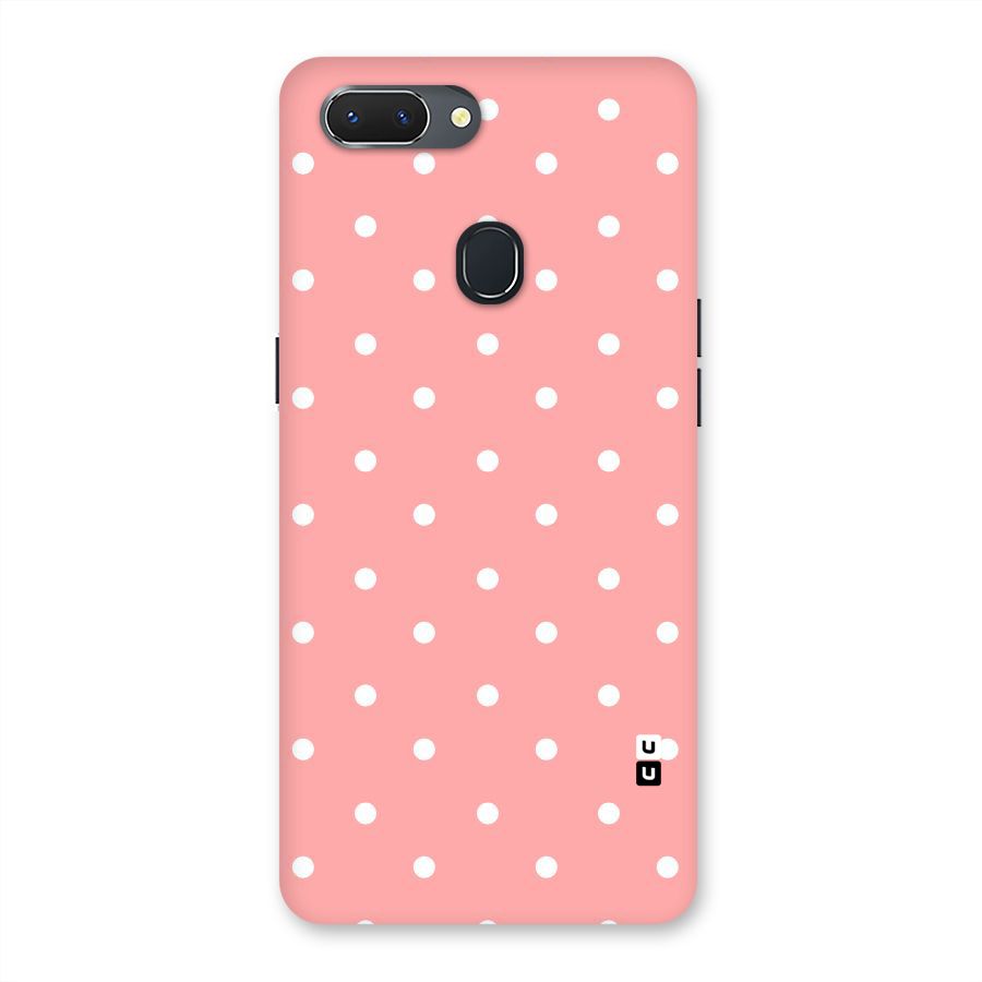 Peach Polka Pattern Back Case for Oppo Realme 2