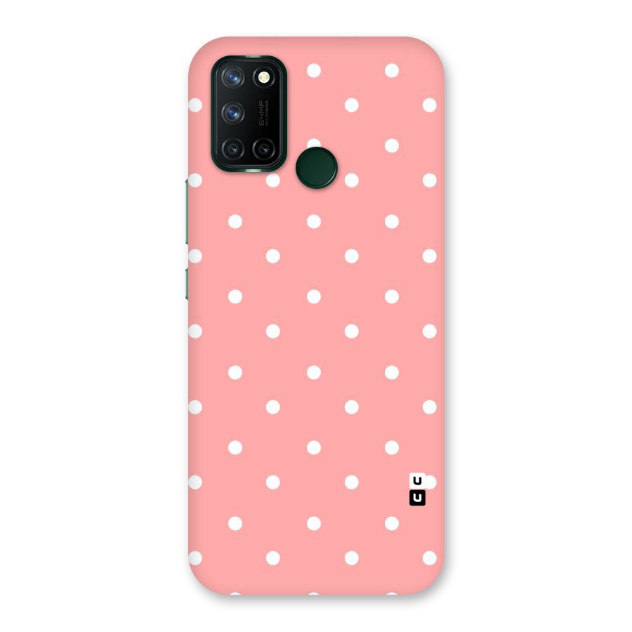 Peach Polka Pattern Back Case for Realme 7i