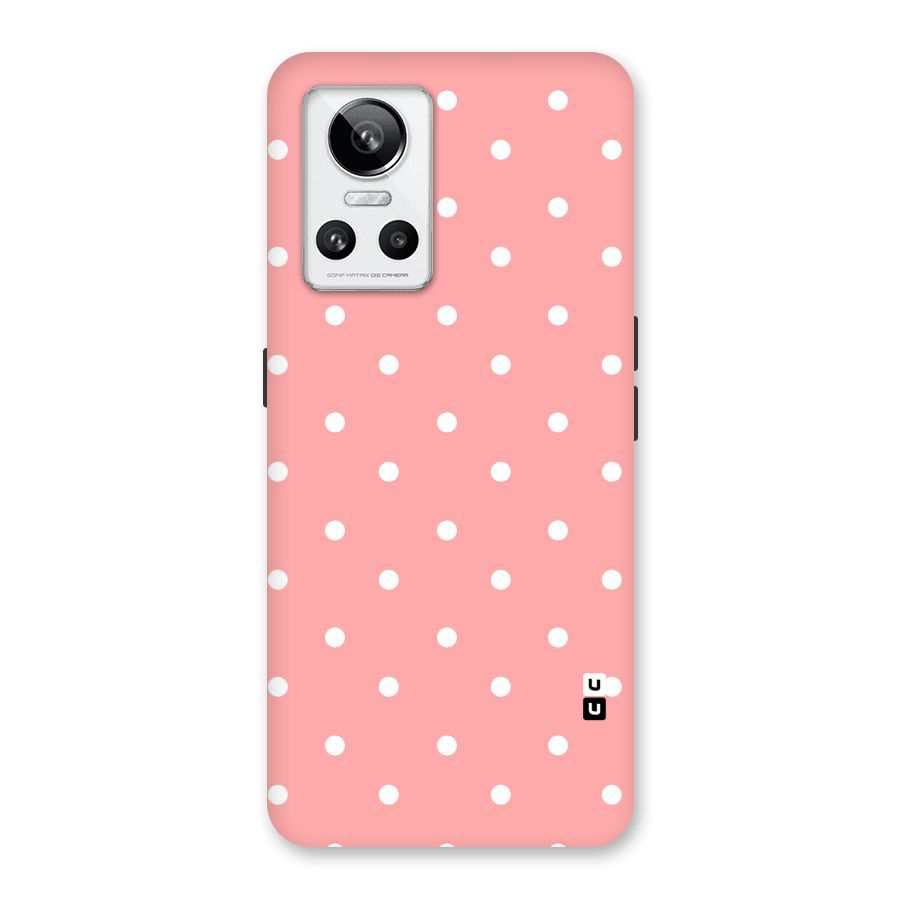 Peach Polka Pattern Back Case for Realme GT Neo 3
