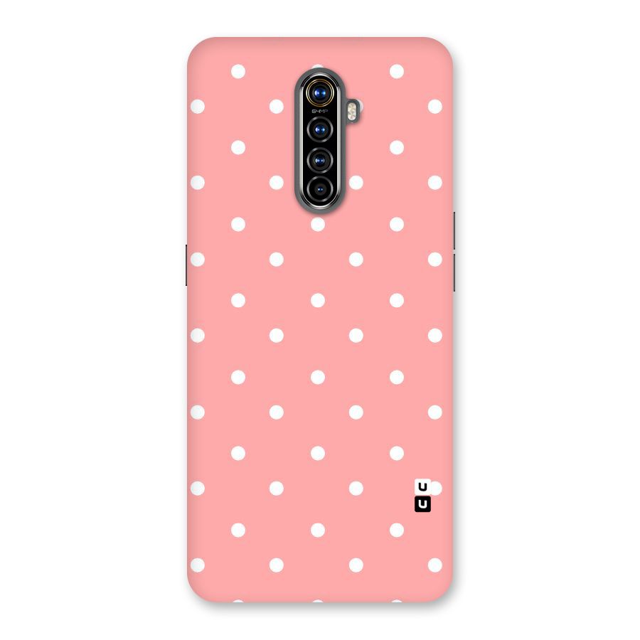 Peach Polka Pattern Back Case for Realme X2 Pro
