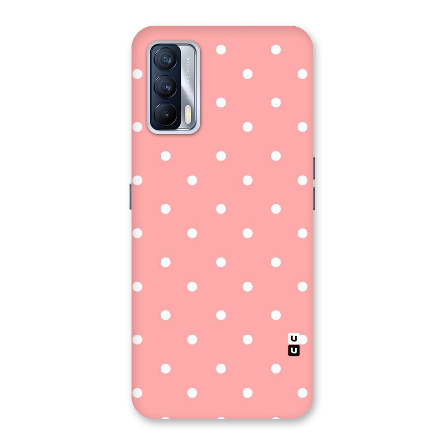 Peach Polka Pattern Back Case for Realme X7