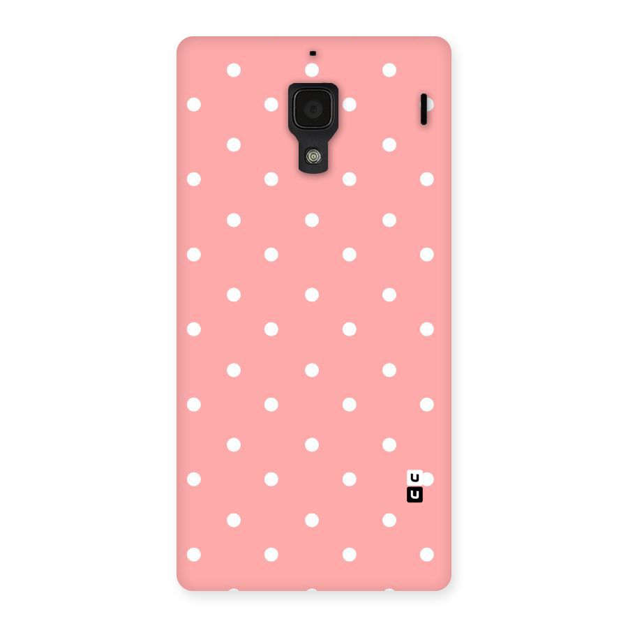 Peach Polka Pattern Back Case for Redmi 1S