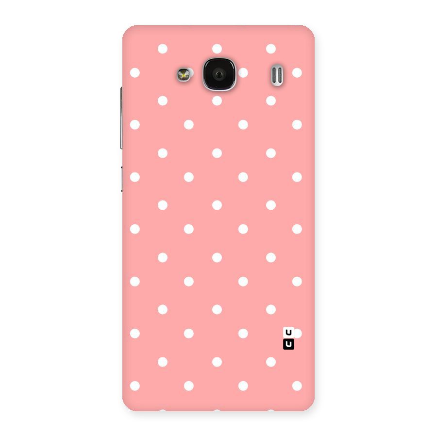 Peach Polka Pattern Back Case for Redmi 2s