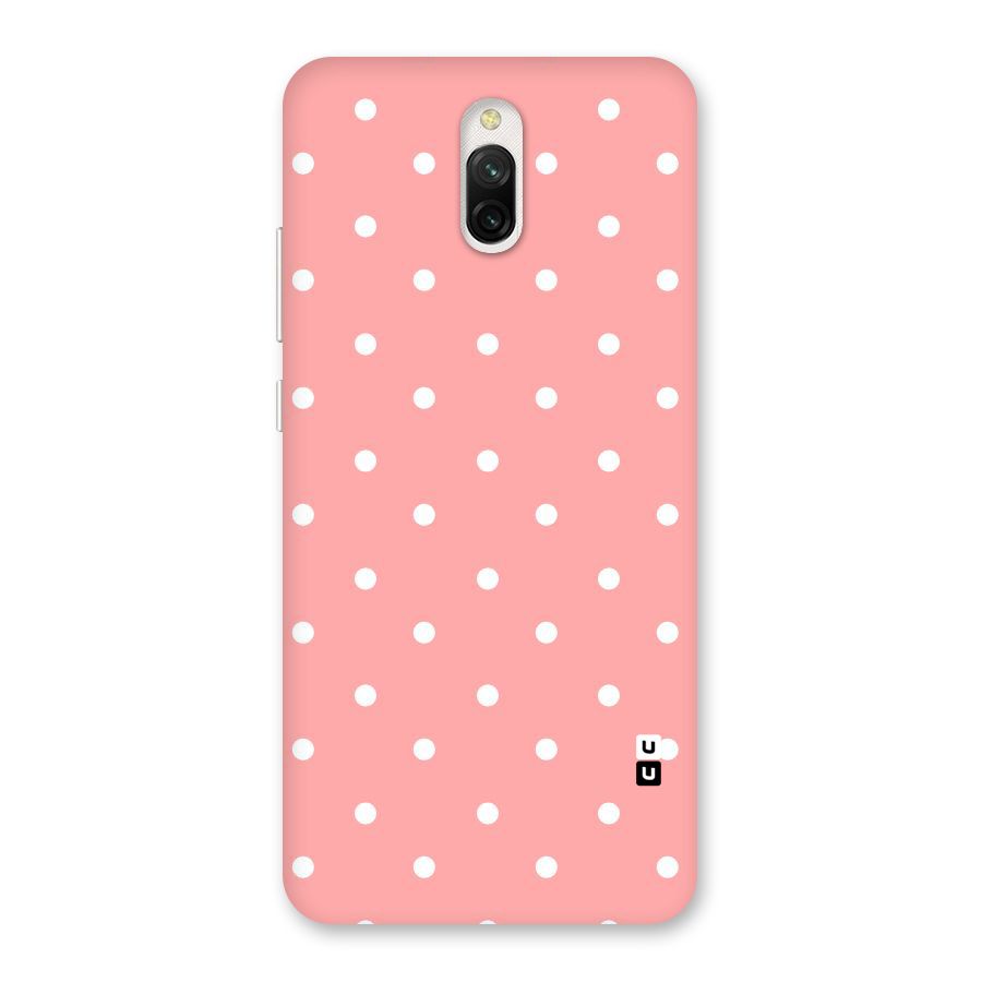 Peach Polka Pattern Back Case for Redmi 8A Dual