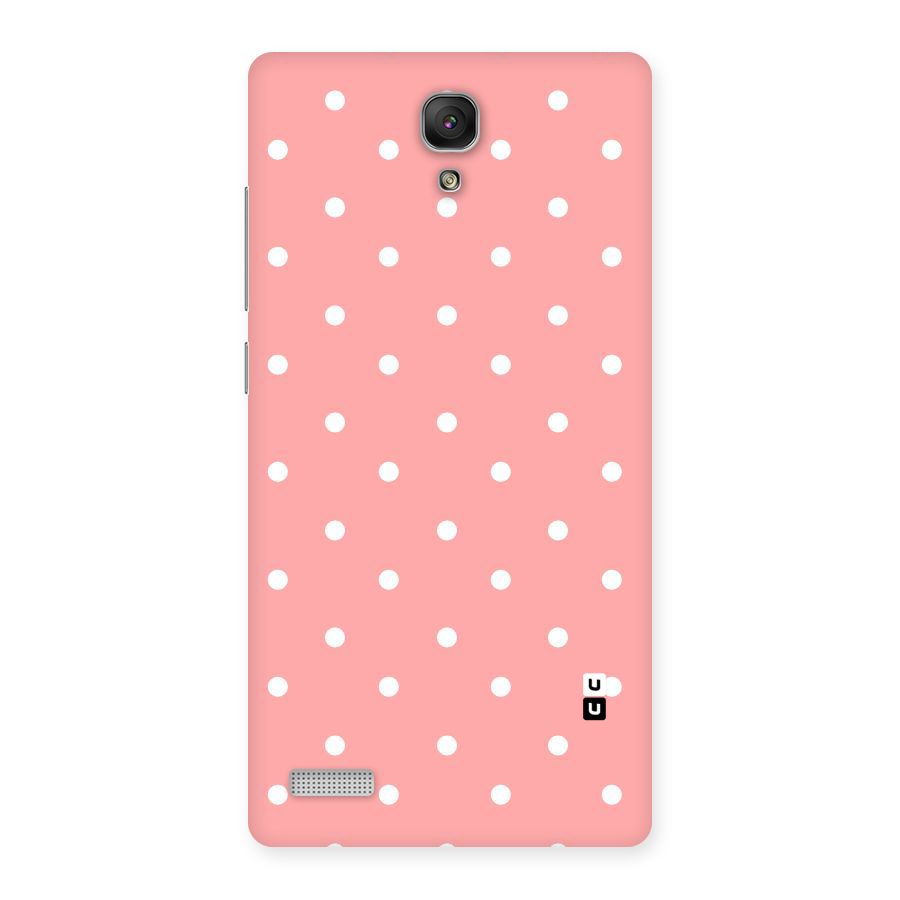 Peach Polka Pattern Back Case for Redmi Note Prime