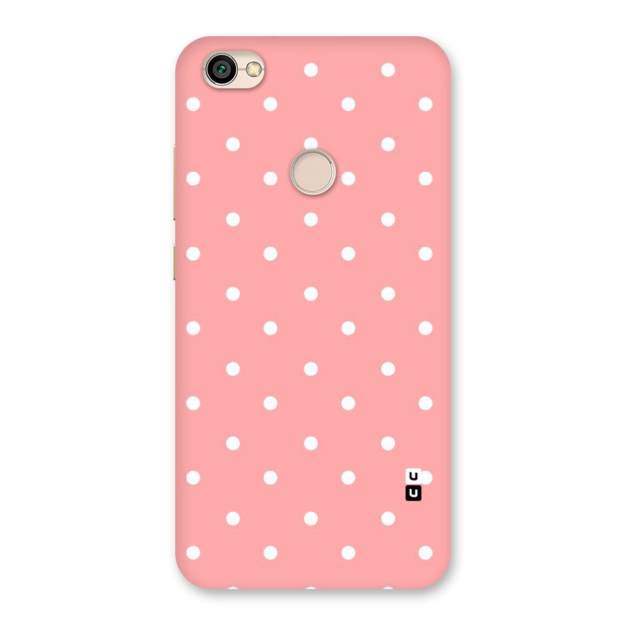Peach Polka Pattern Back Case for Redmi Y1 2017