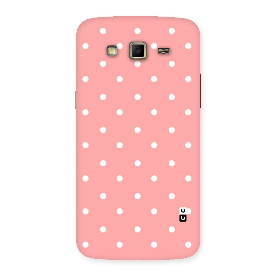 Peach Polka Pattern Back Case for Samsung Galaxy Grand 2