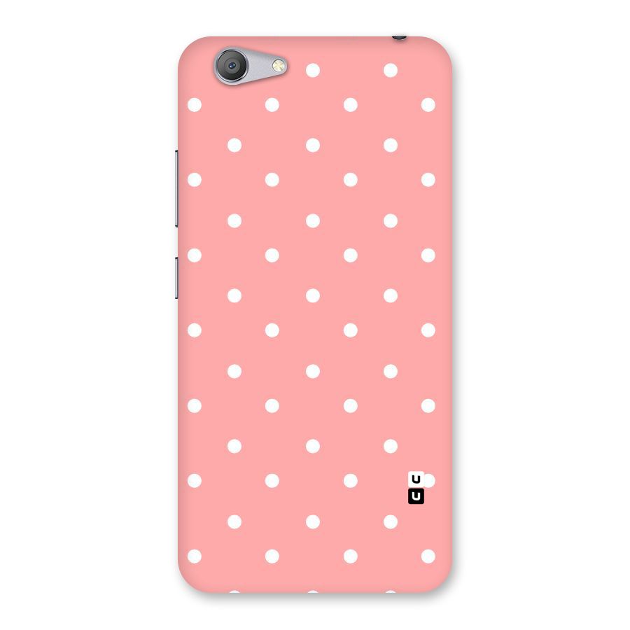 Peach Polka Pattern Back Case for Vivo Y53