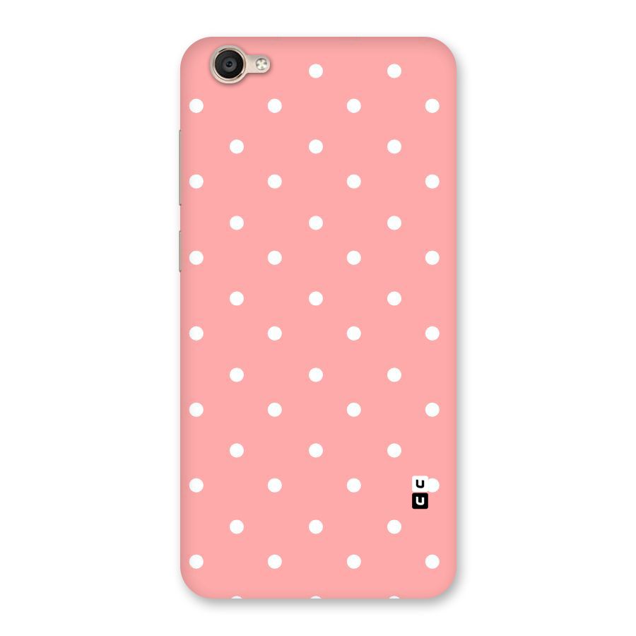Peach Polka Pattern Back Case for Vivo Y55s