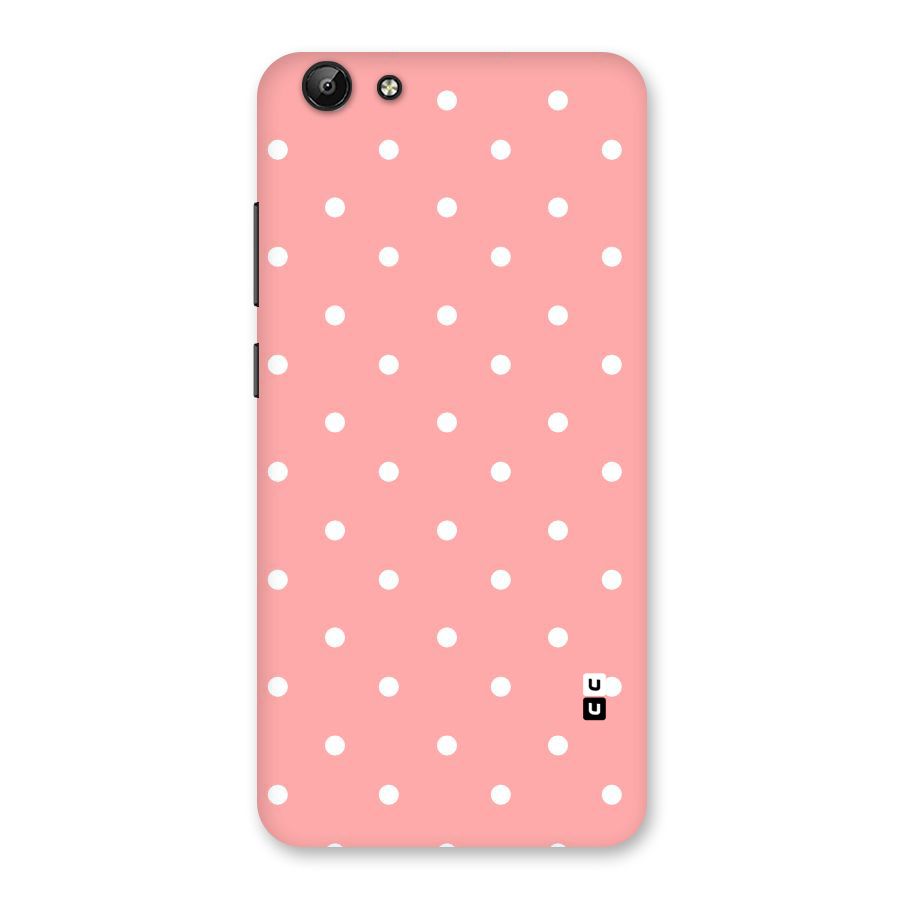 Peach Polka Pattern Back Case for Vivo Y69