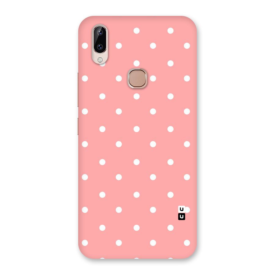 Peach Polka Pattern Back Case for Vivo Y83 Pro