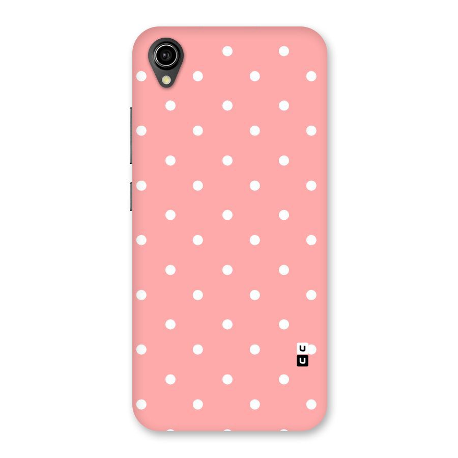 Peach Polka Pattern Back Case for Vivo Y91i