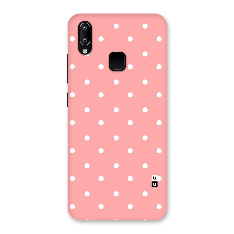 Peach Polka Pattern Back Case for Vivo Y93