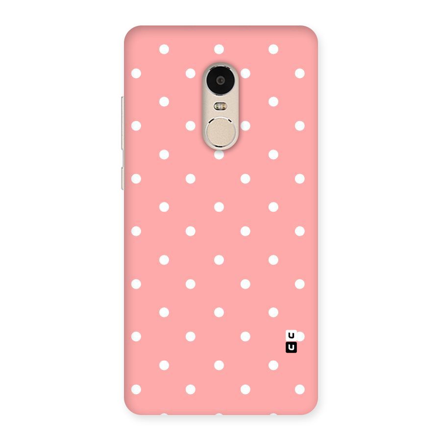 Peach Polka Pattern Back Case for Xiaomi Redmi Note 4