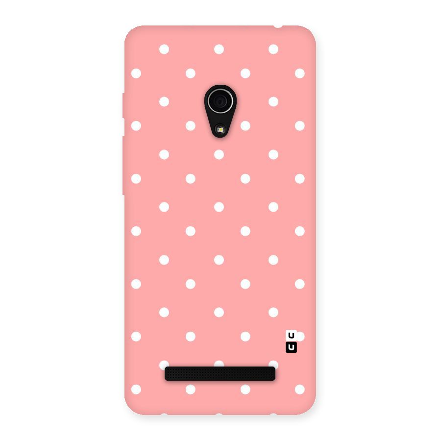 Peach Polka Pattern Back Case for Zenfone 5