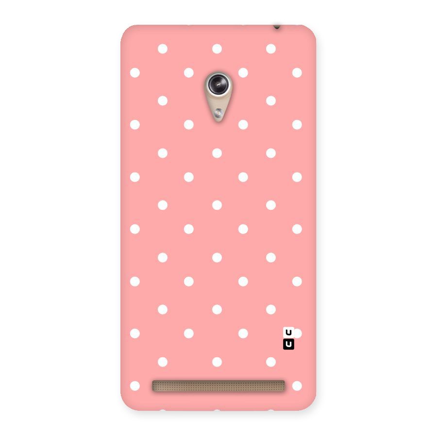 Peach Polka Pattern Back Case for Zenfone 6
