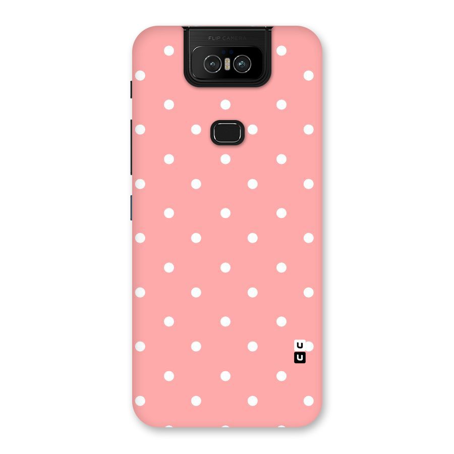 Peach Polka Pattern Back Case for Zenfone 6z