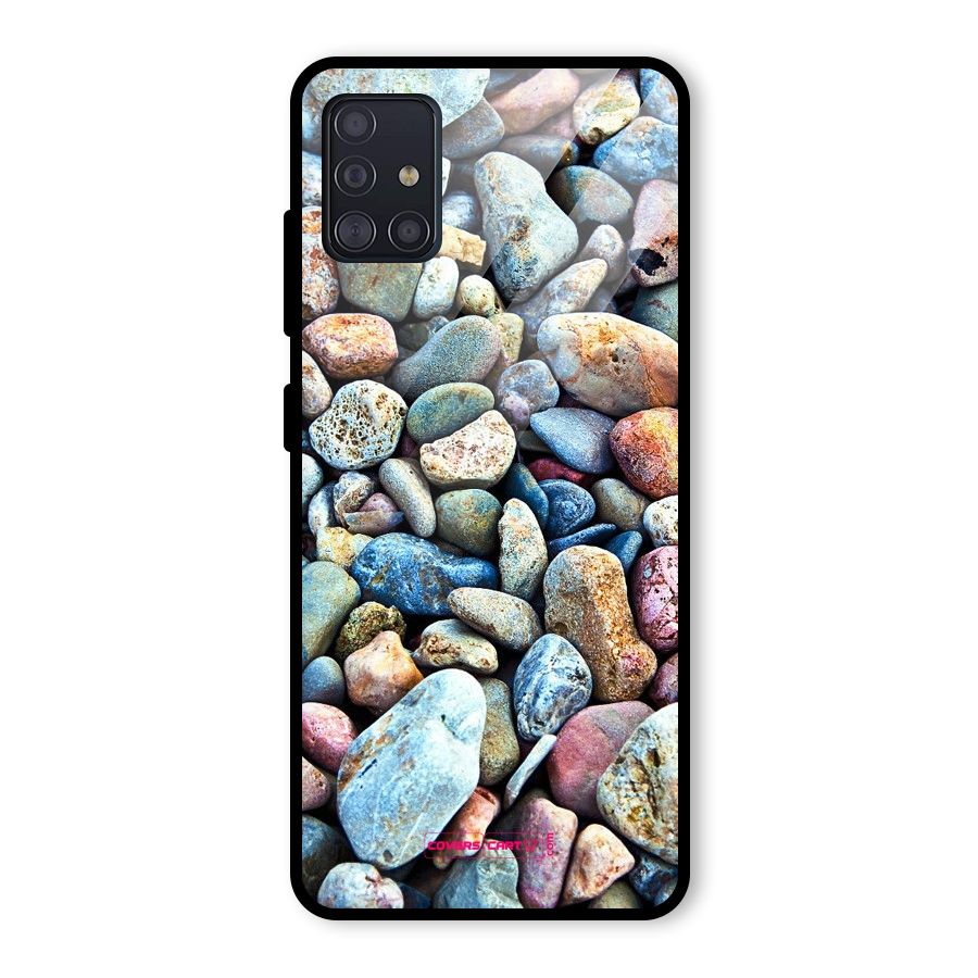 Pebbles Glass Back Case for Galaxy A51