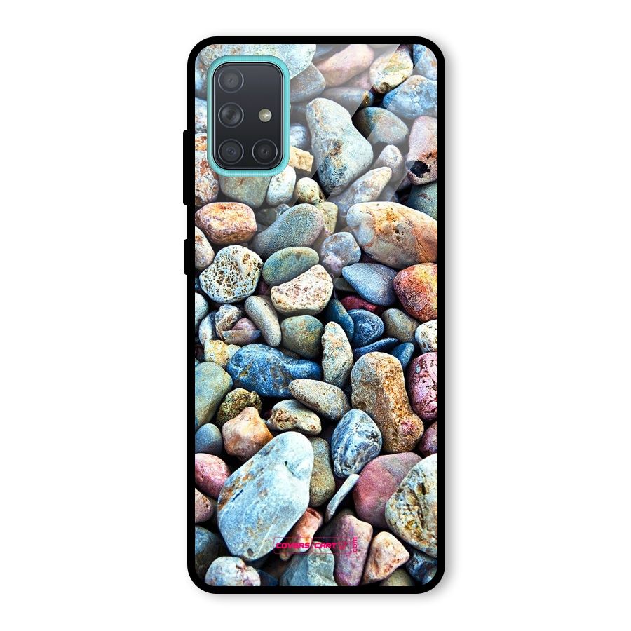 Pebbles Glass Back Case for Galaxy A71