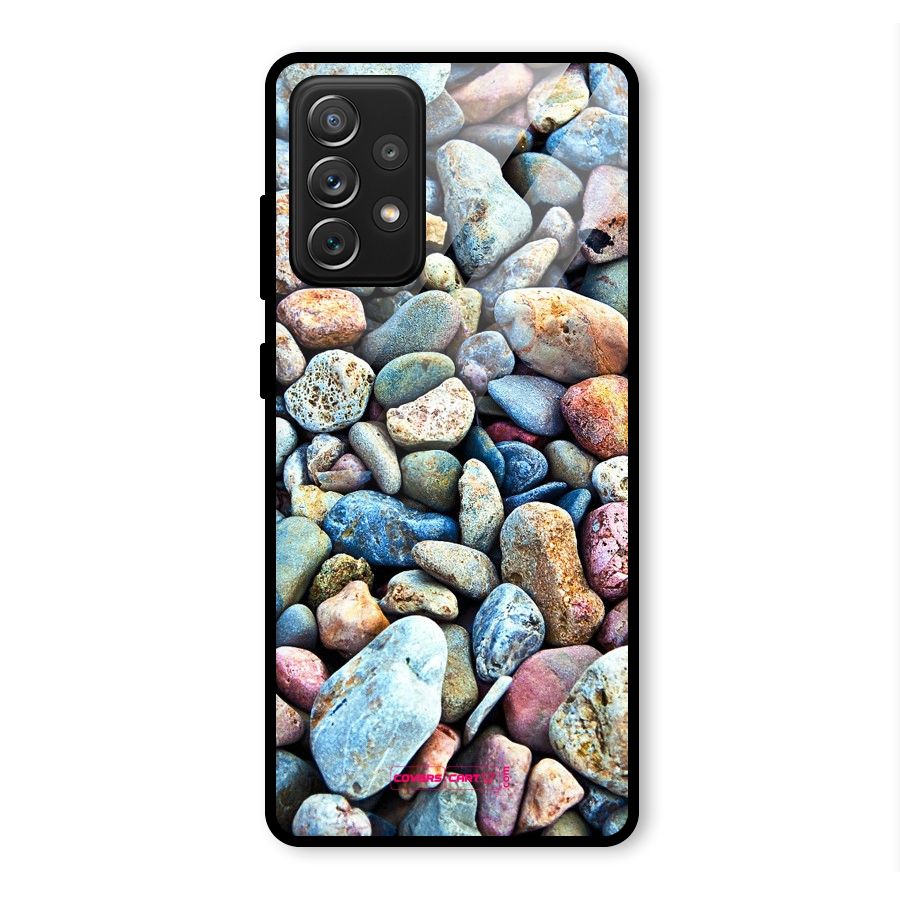 Pebbles Glass Back Case for Galaxy A72
