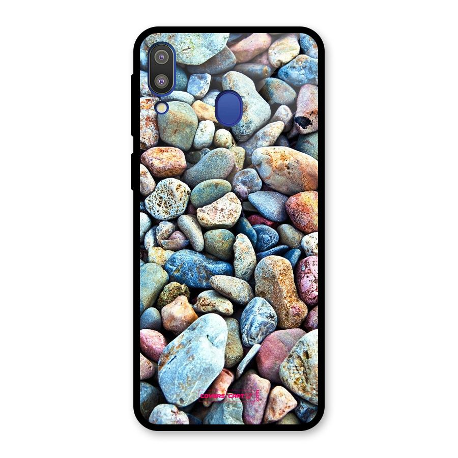 Pebbles Glass Back Case for Galaxy M20