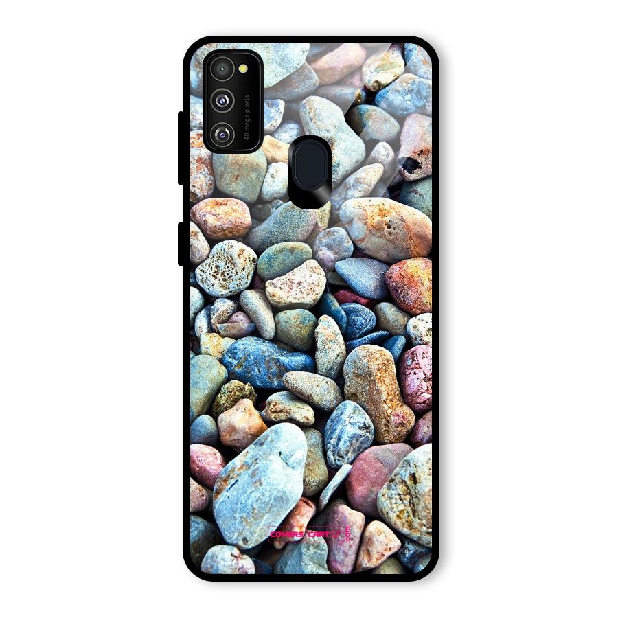 Pebbles Glass Back Case for Galaxy M30s