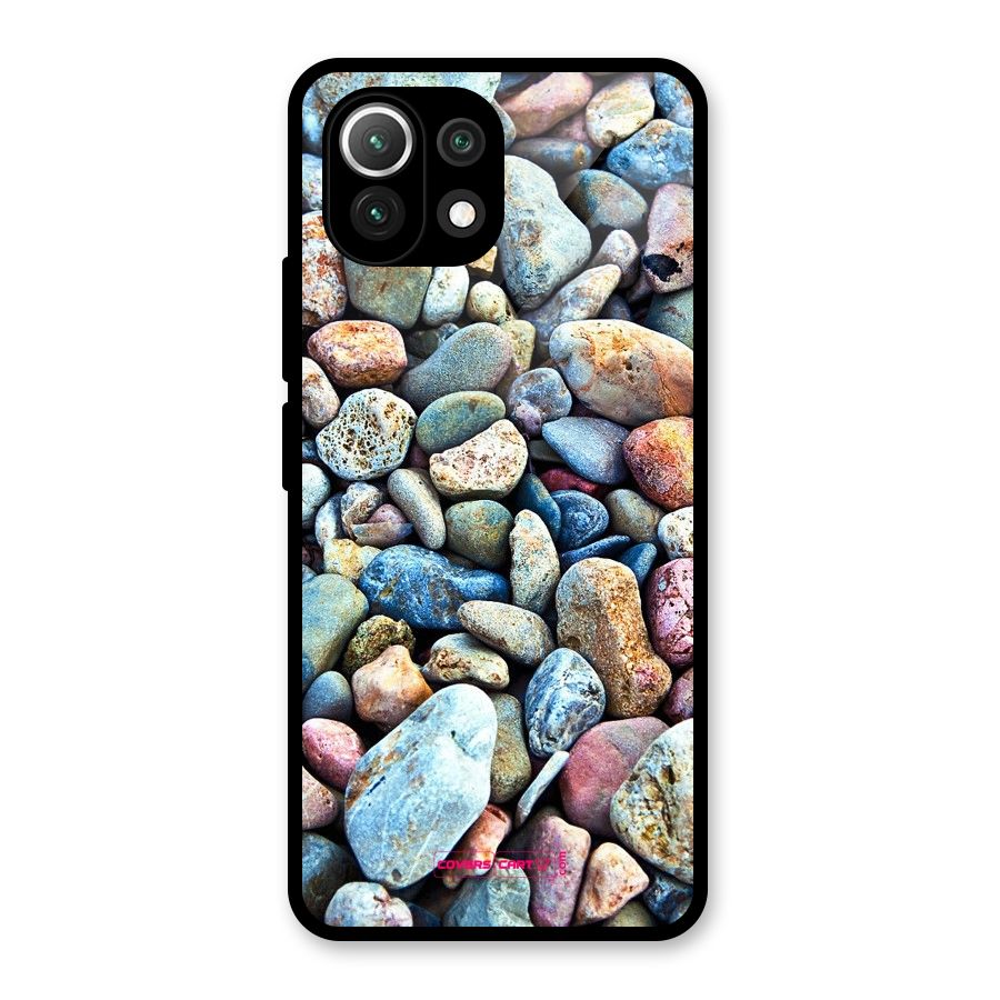 Pebbles Glass Back Case for Mi 11 Lite