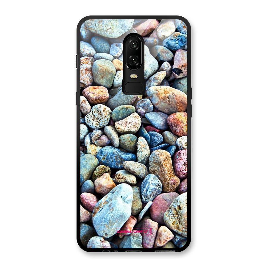Pebbles Glass Back Case for OnePlus 6