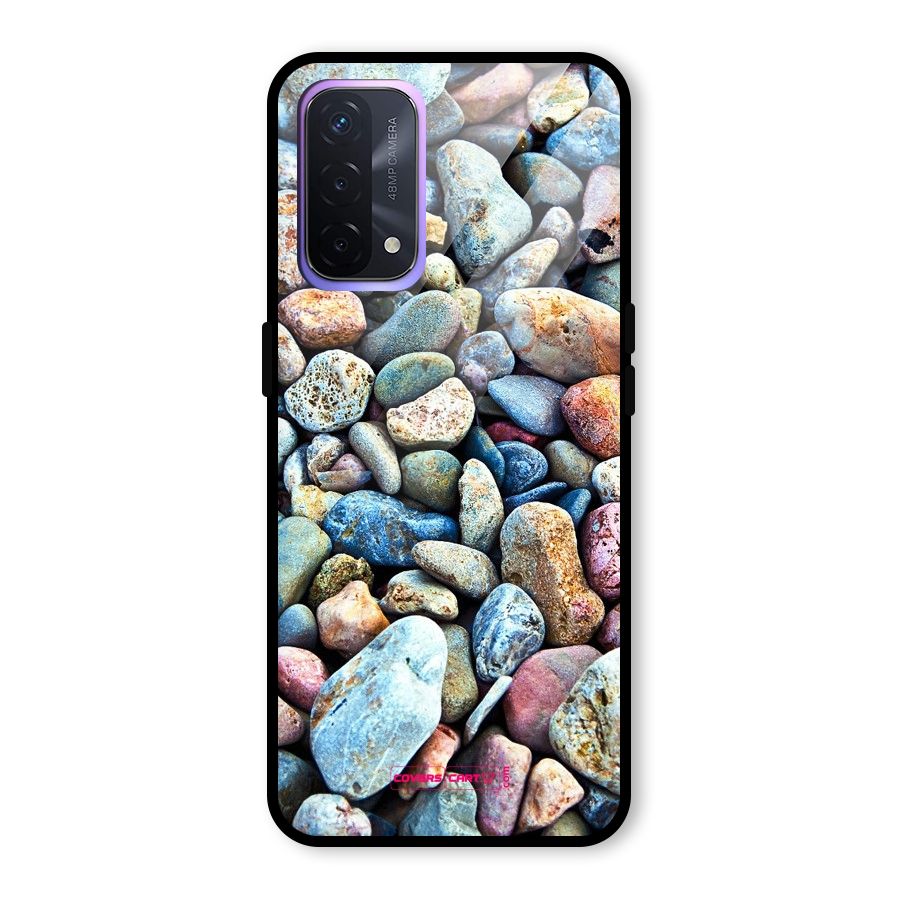 Pebbles Glass Back Case for Oppo A74 5G