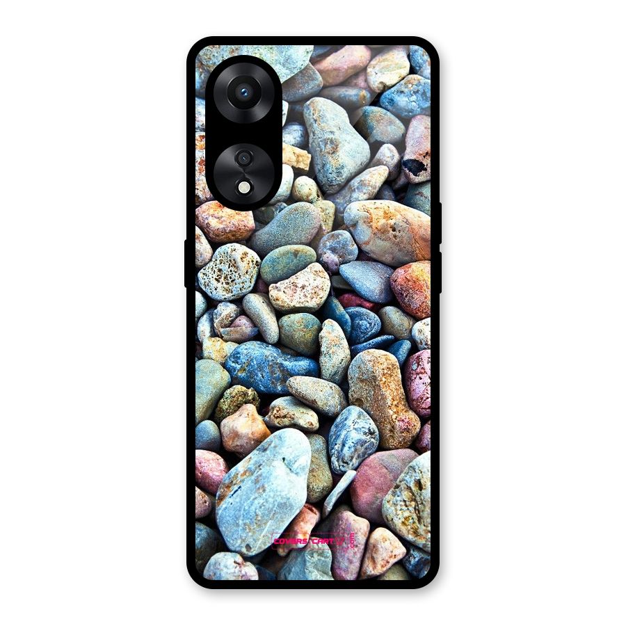 Pebbles Glass Back Case for Oppo A78