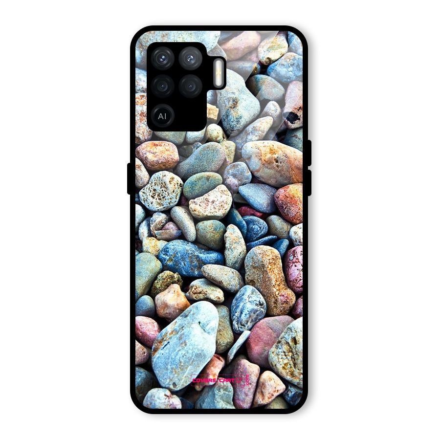 Pebbles Glass Back Case for Oppo F19 Pro