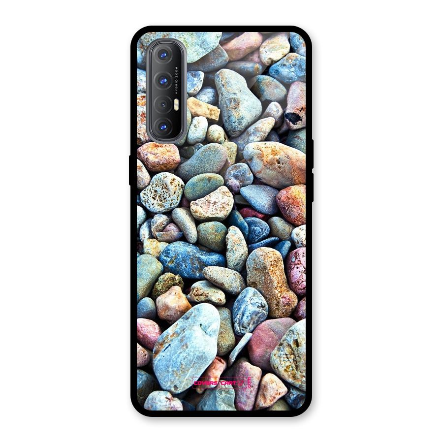 Pebbles Glass Back Case for Oppo Reno3 Pro