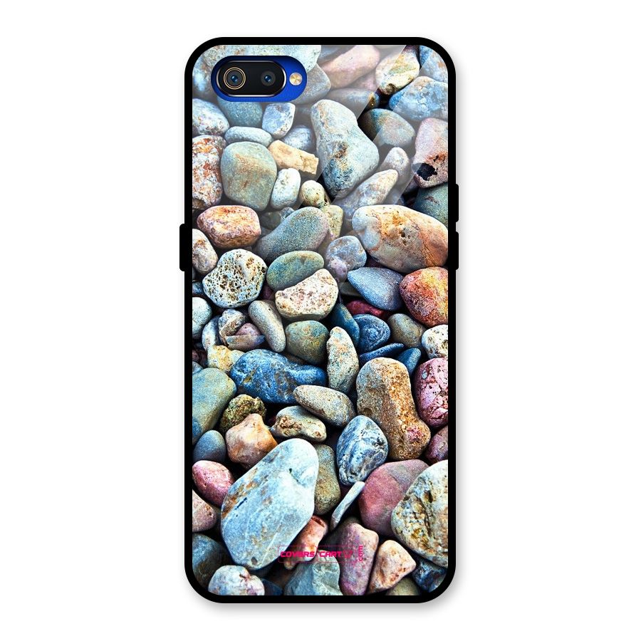 Pebbles Glass Back Case for Realme C2