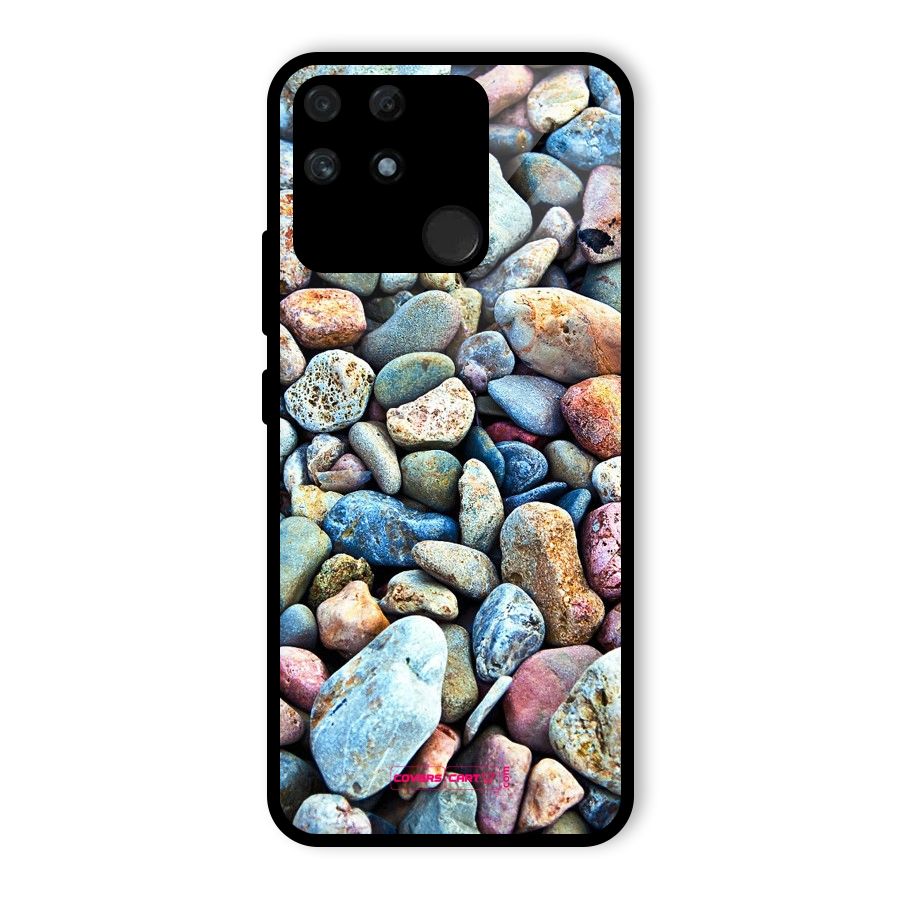Pebbles Glass Back Case for Realme Narzo 50A