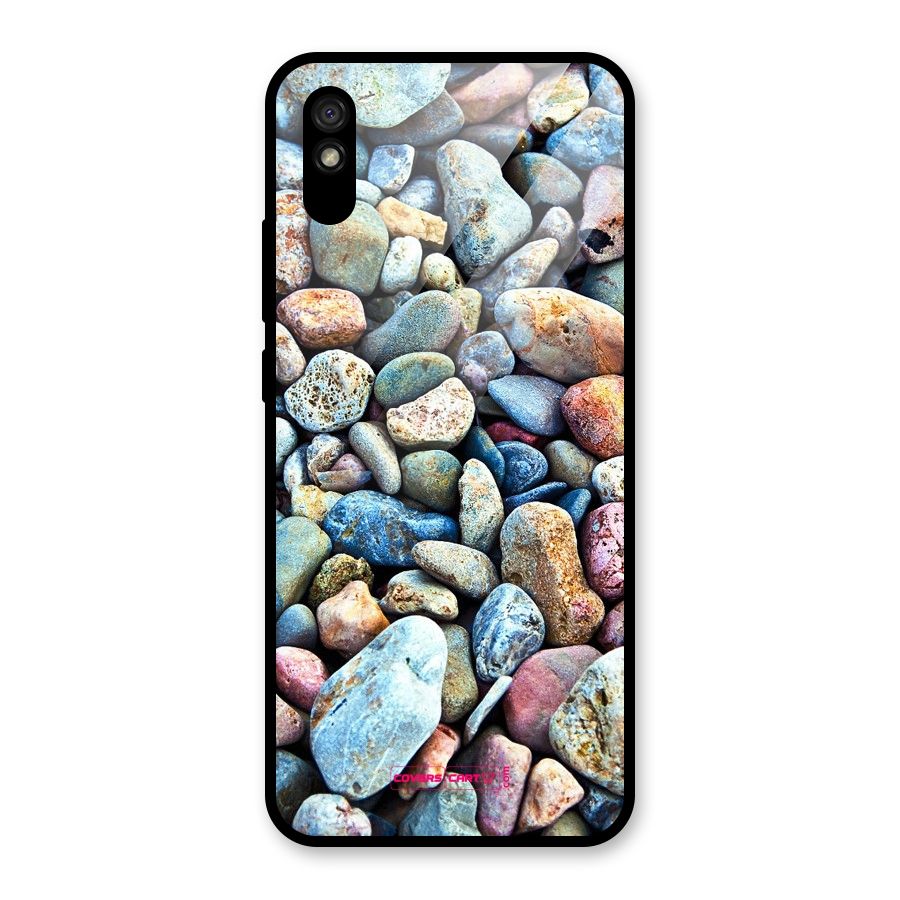 Pebbles Glass Back Case for Redmi 9A