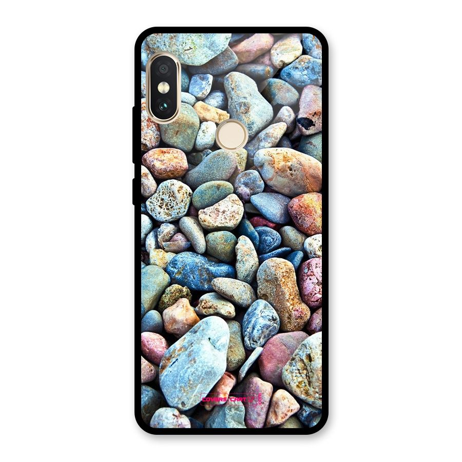Pebbles Glass Back Case for Redmi Note 5 Pro