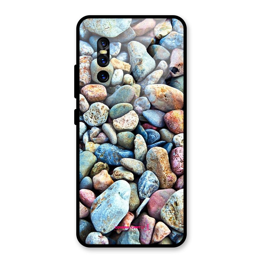 Pebbles Glass Back Case for Vivo V15 Pro