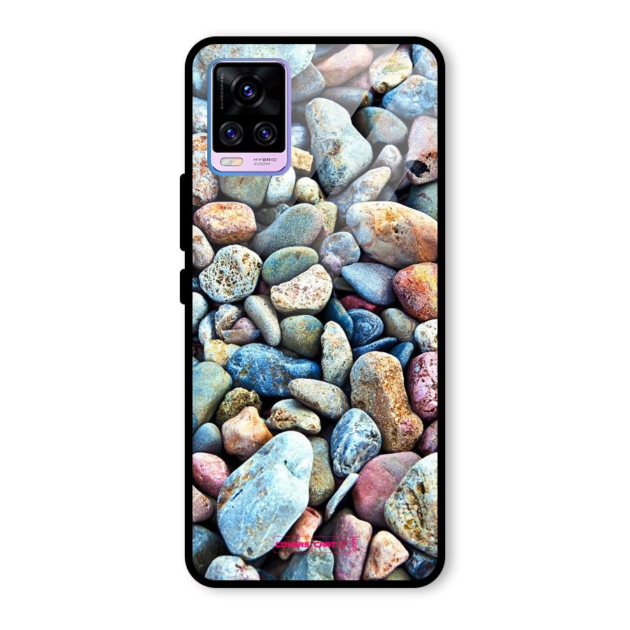Pebbles Glass Back Case for Vivo V20 Pro