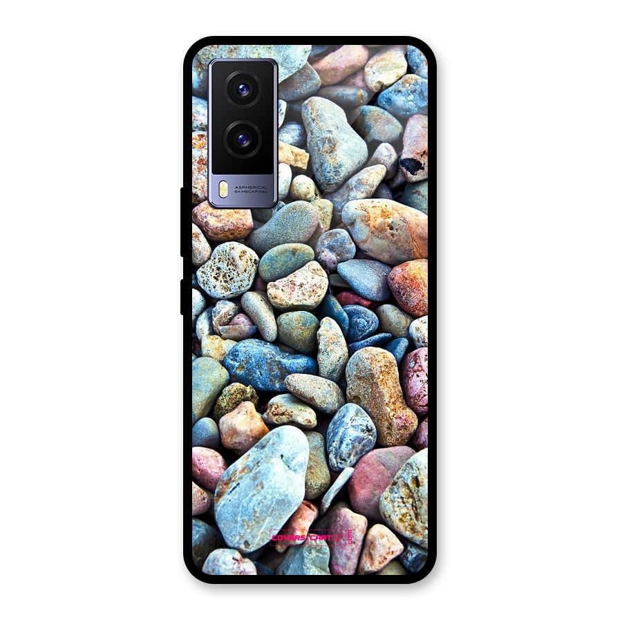 Pebbles Glass Back Case for Vivo V21e 5G