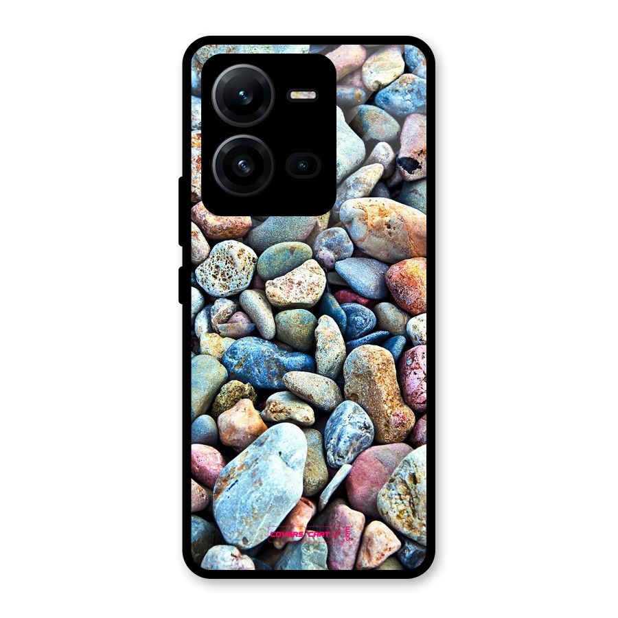 Pebbles Glass Back Case for Vivo V25