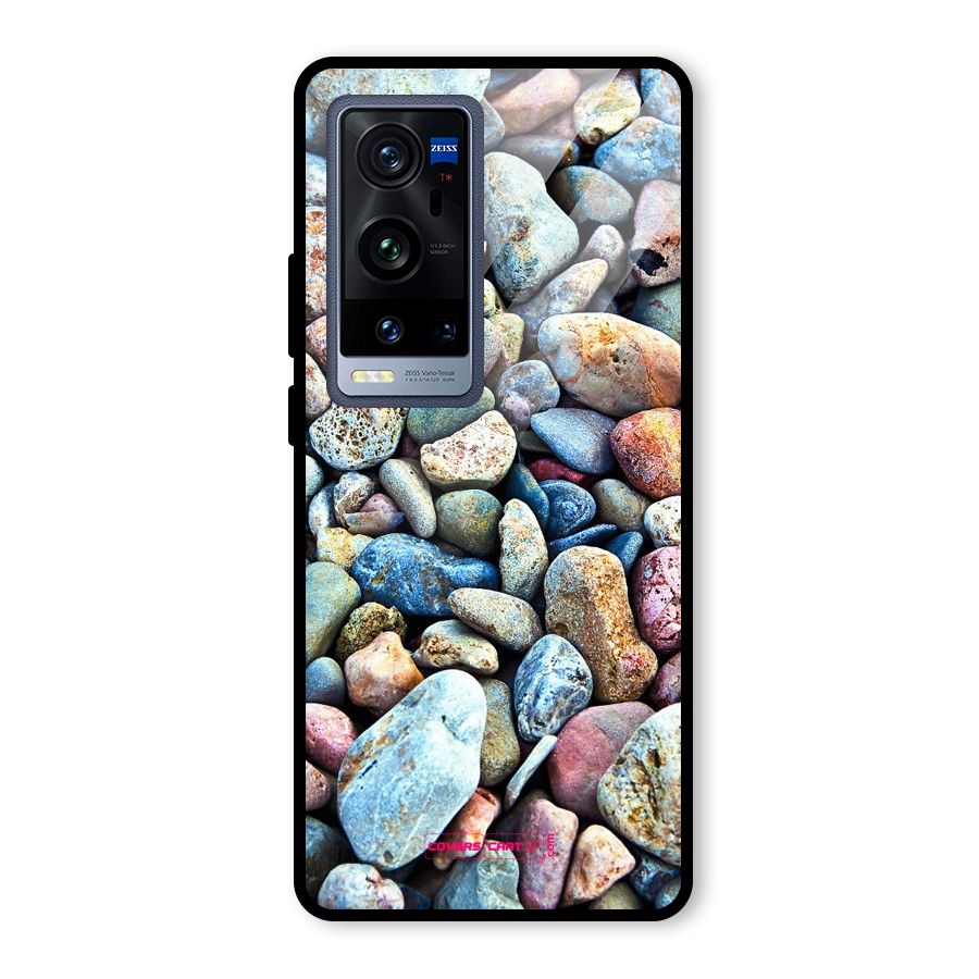 Pebbles Glass Back Case for Vivo X60 Pro Plus