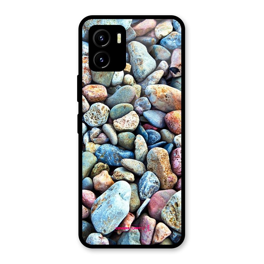 Pebbles Glass Back Case for Vivo Y15s