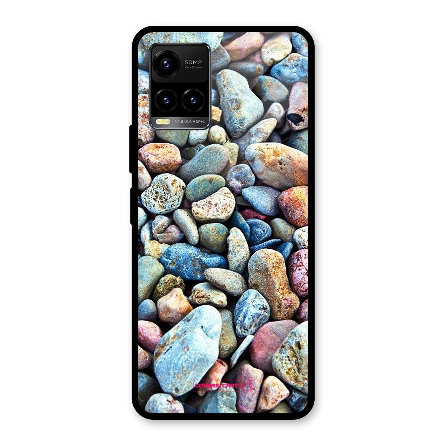 Pebbles Glass Back Case for Vivo Y21A