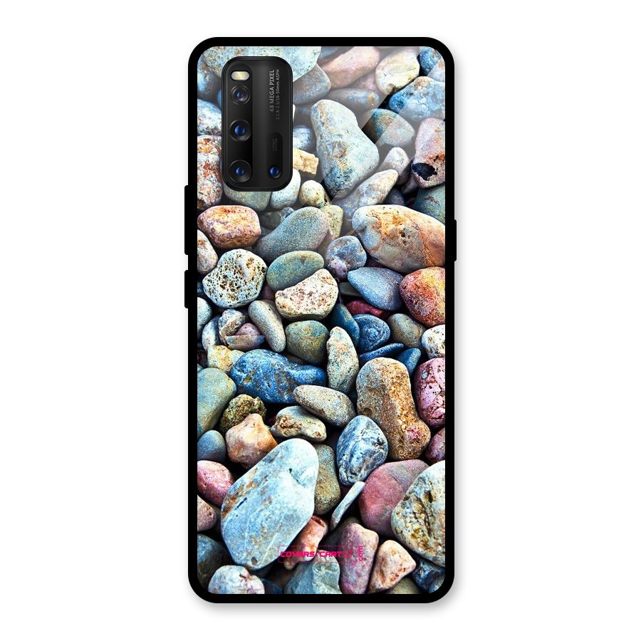 Pebbles Glass Back Case for Vivo iQOO 3