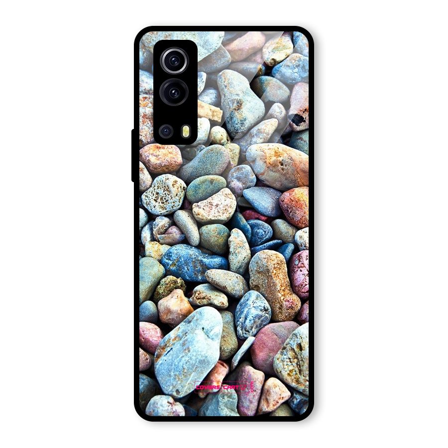 Pebbles Glass Back Case for Vivo iQOO Z3