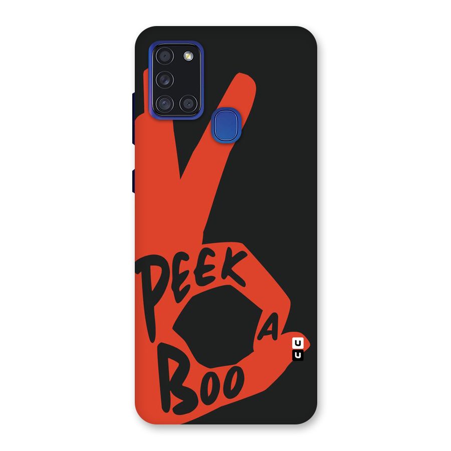 Peek-a-boo Back Case for Galaxy A21s