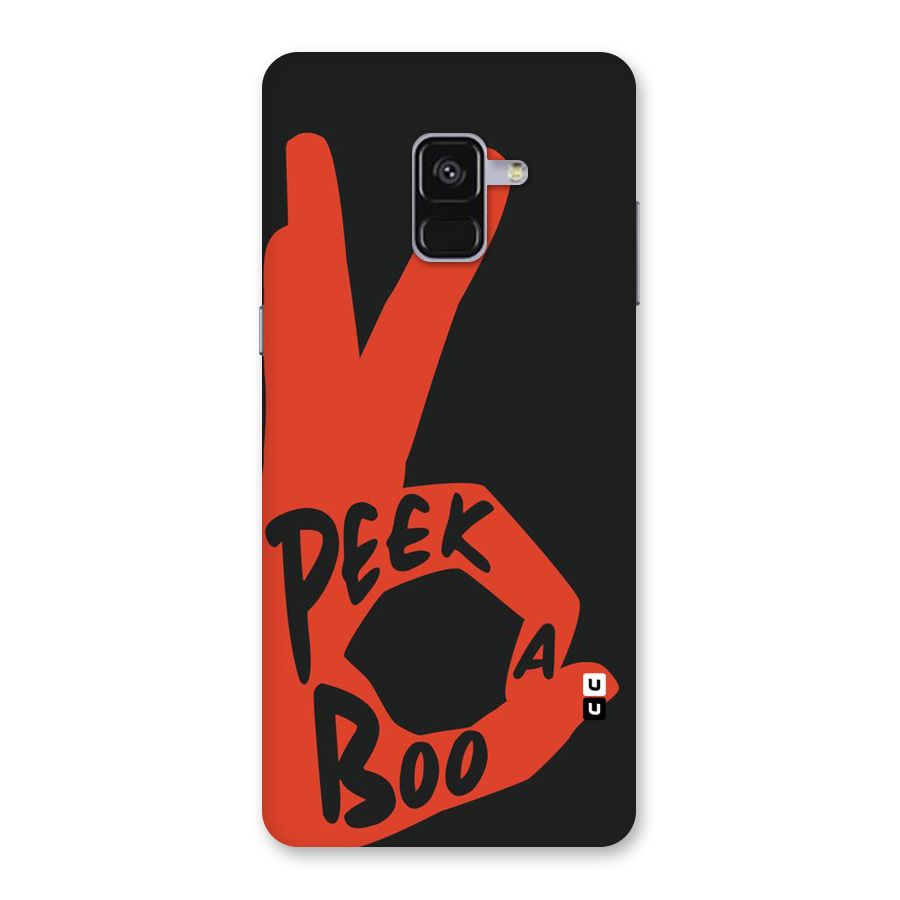 Peek-a-boo Back Case for Galaxy A8 Plus