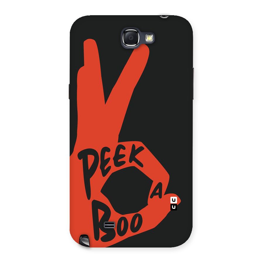 Peek-a-boo Back Case for Galaxy Note 2