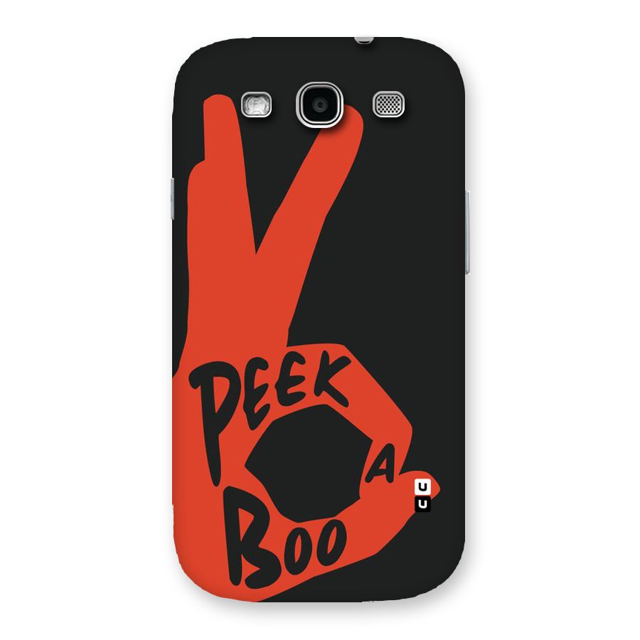 Peek-a-boo Back Case for Galaxy S3